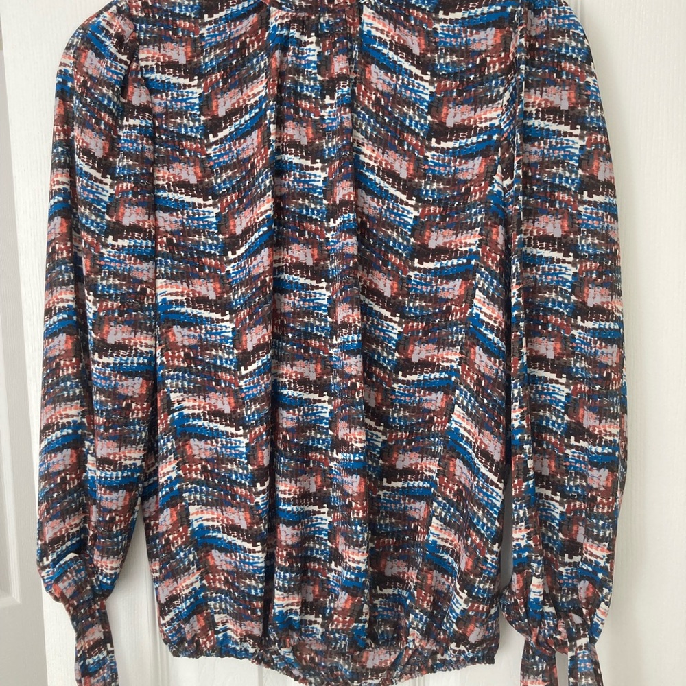 Veronica M Multicolor Abstract Blouse